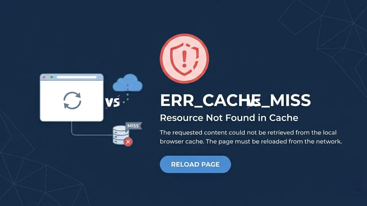 ERR_CACHE_MISS Fix Guide: Solve Chrome Error Fast