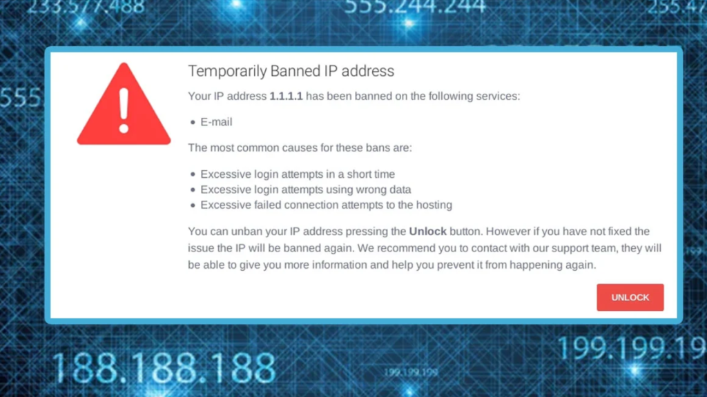 your ip has been temporarily blocked