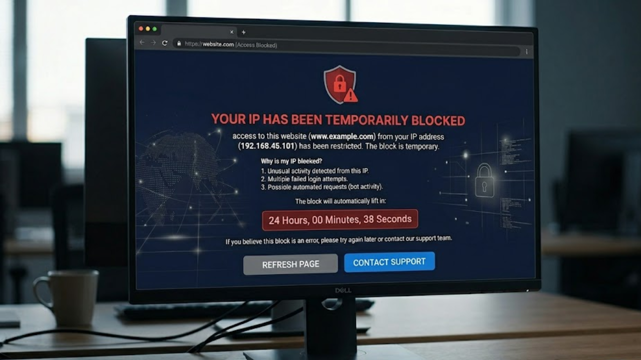 Your IP Has Been Temporarily Blocked? Fast Fixes for This Error