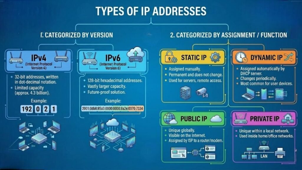 types of ip address with example