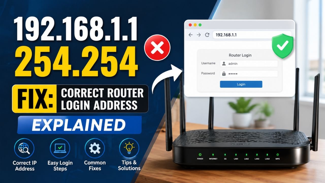 192.168 l 254.254 Fix: Correct Router Login Address Explained
