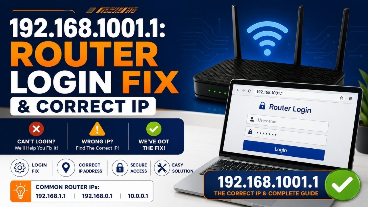 192.168.1001.1: Router Login Fix & Correct IP