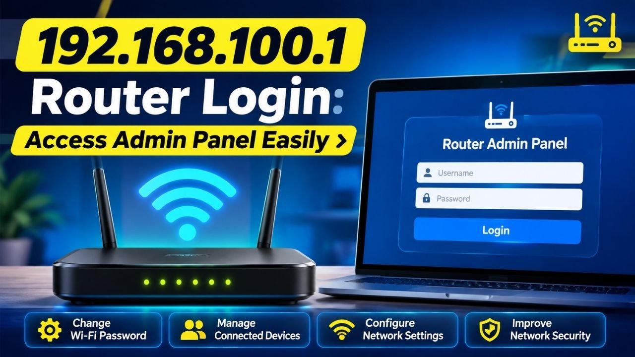 192.168.100.1 Router Login: Access Admin Panel Easily