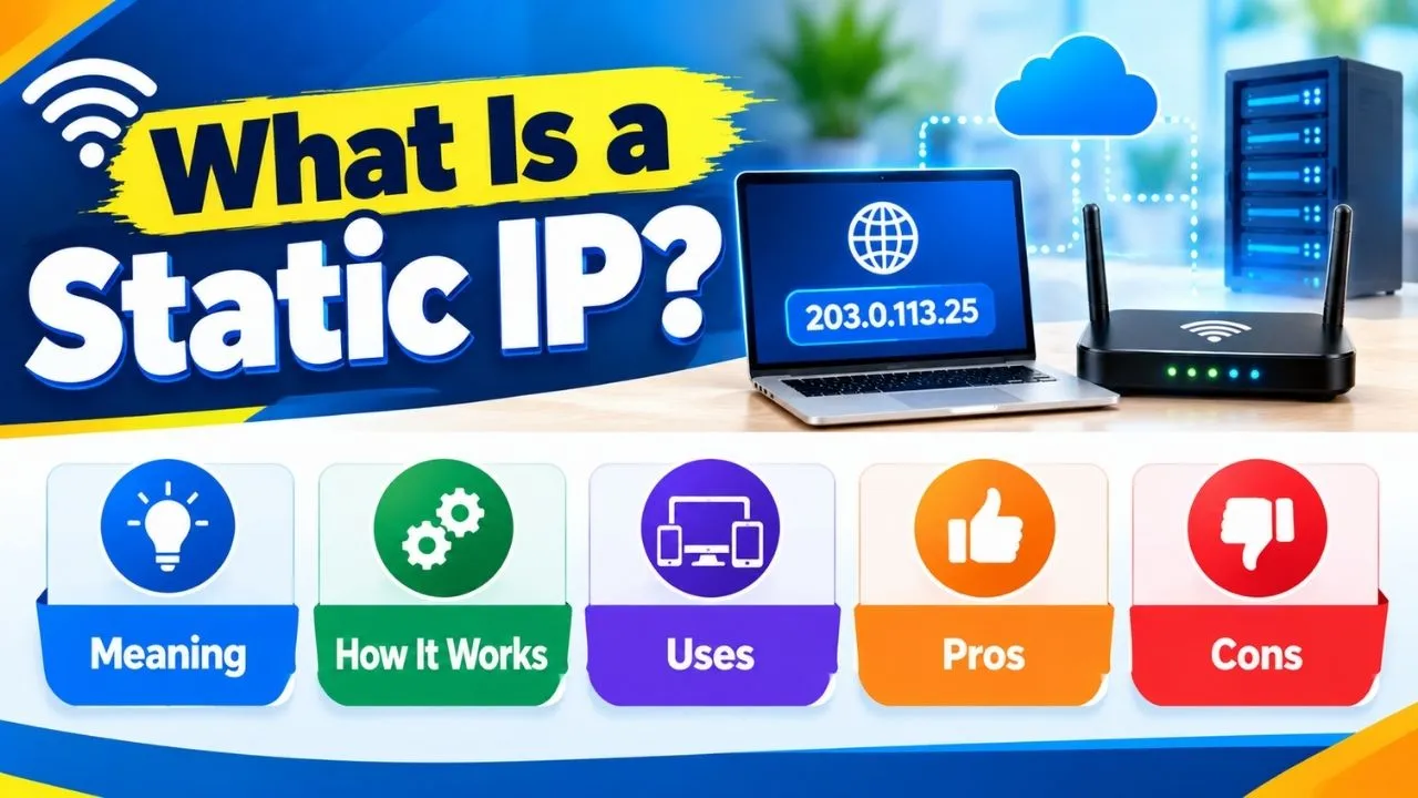 What Is a Static IP? Meaning, How It Works, Uses, Pros and Cons