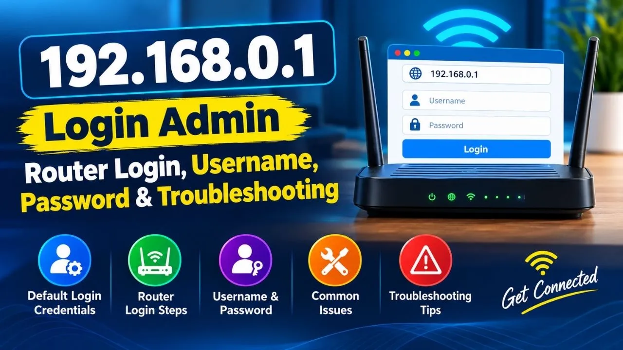 192.168.0.1 - Router Login, Username, Password & Troubleshooting