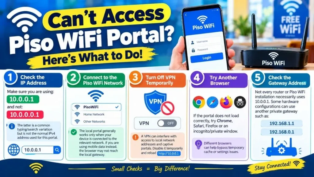 10.0.0.0.1 Piso WiFi Time Not Working? Try These Fixes