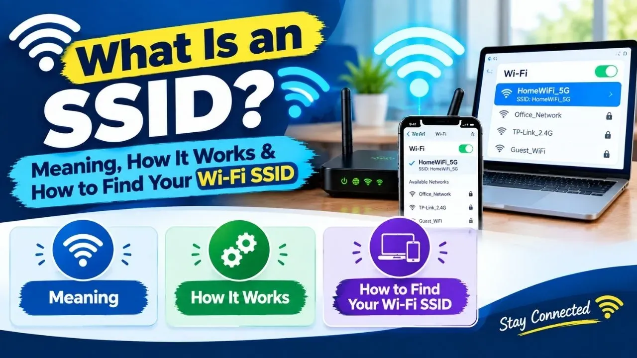 What Is an SSID? SSID Meaning, How It Works, and How to Find Your Wi-Fi SSID